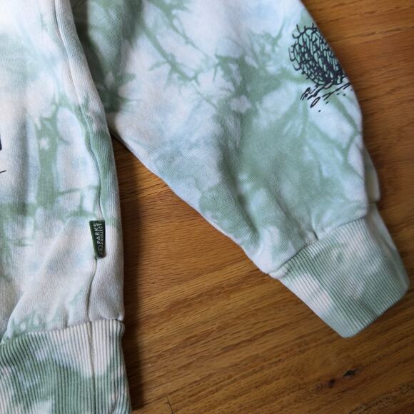 Peanuts Snoopy Parks Project Tie Dyed Sweatshirt Green Size S - Picture 5 of 8